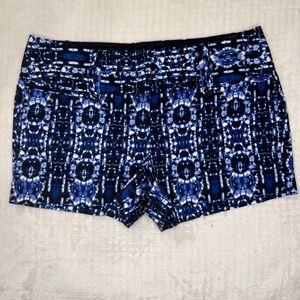 Adorable Blue Black & White Dress Shorts Chino‎